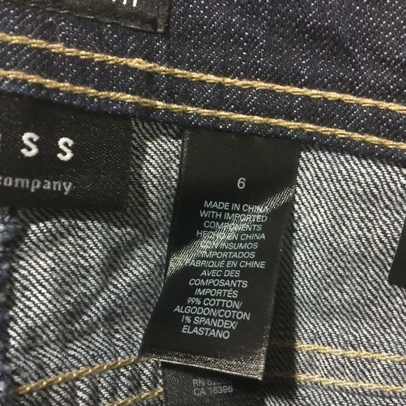 Axcess Claiborne Straight Leg Relaxed Fit Jeans Stretch Mid Rise 6 - Picture 5 of 10